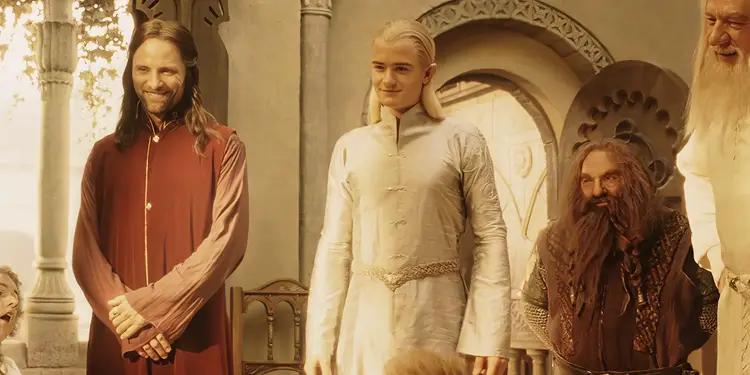 Aragorn, Legolas, and Gimli in 'The Lord of the Rings'