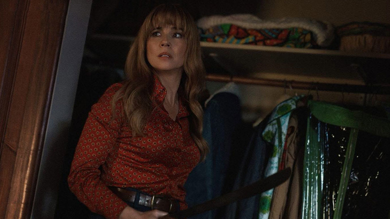 Mrs. Voorhees is dressed to kill in Crystal Lake